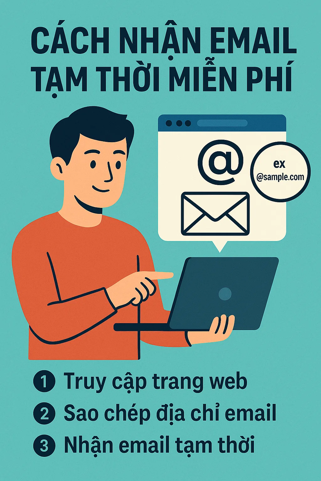 Cách nhận email tạm thời miễn phí tại Mail10p.com